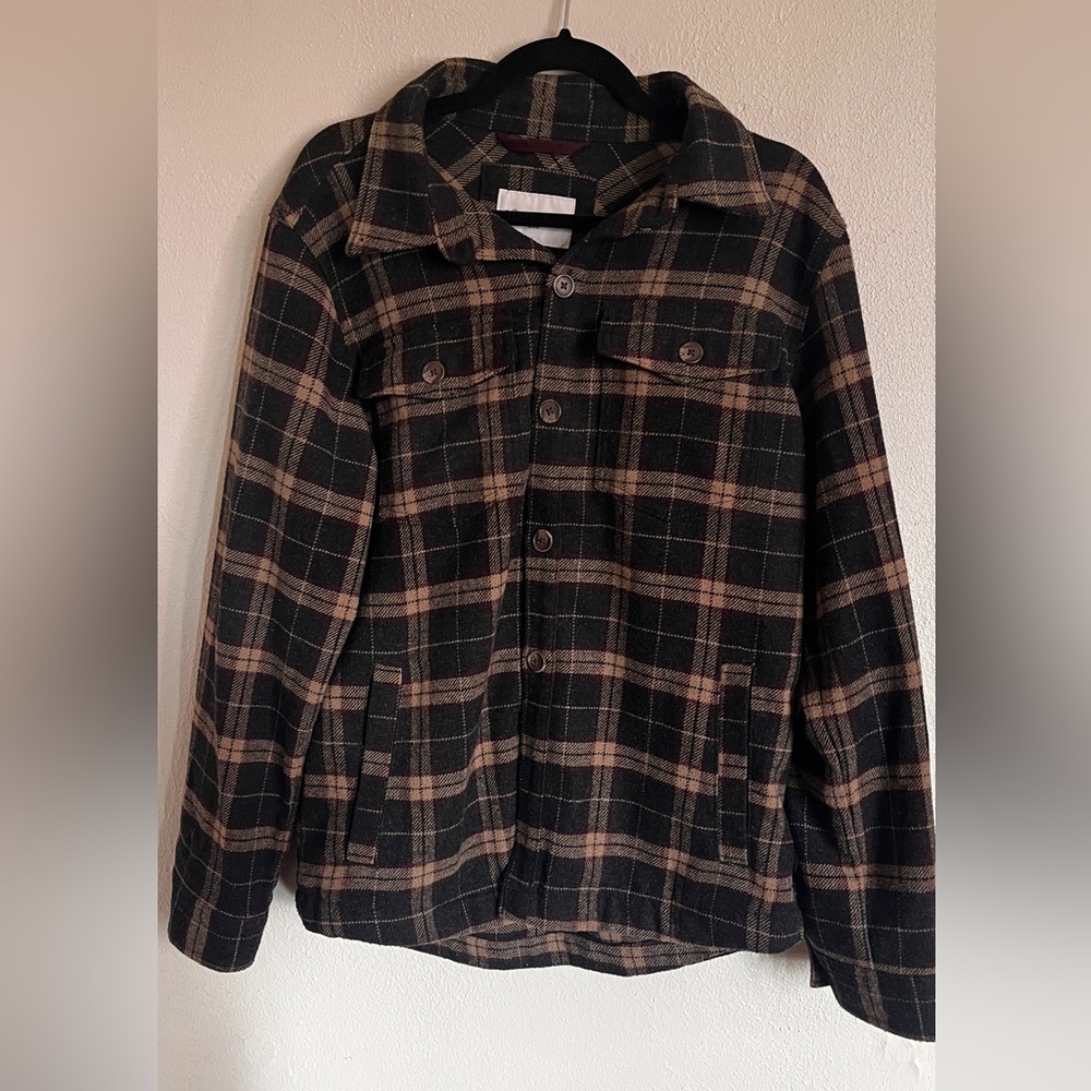 Goodfellow Plaid Woven Shirt Jacket